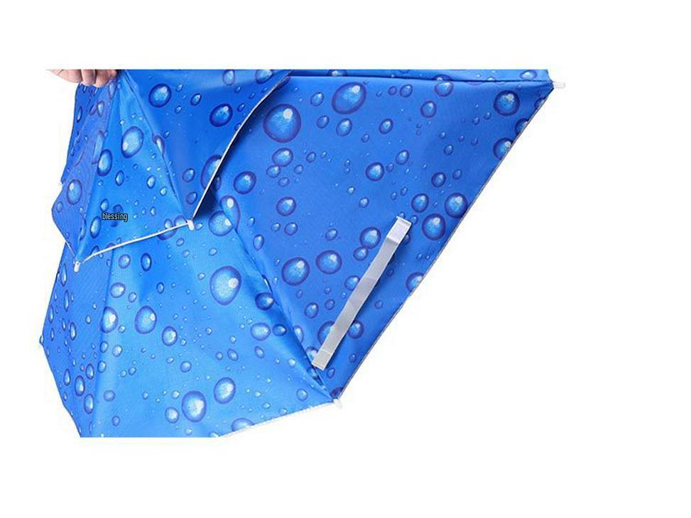 Double-Layer Sun/Rain Umbrella Hat for Adults, UV Protection, Fishing, & Tea Picking
