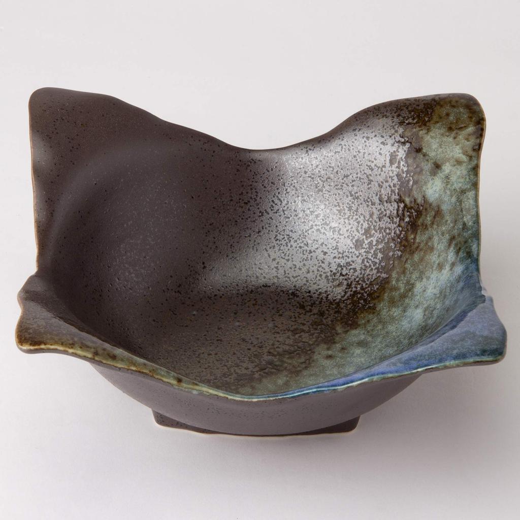 Mino Ware Tsukiakari Square Bowl K80125