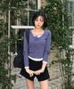 Generalidea Strap Layered Cardigan [Deep Blue] / Wbe1L04506