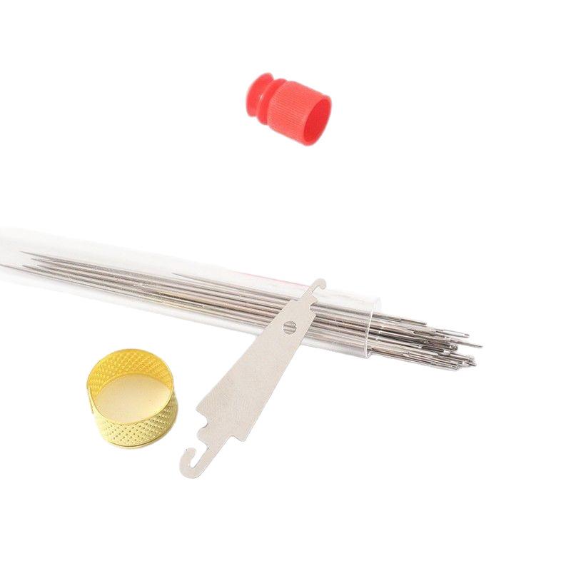 36-Piece Sewing Kit: High-Quality Steel Needles, Seam Ripper, and Five-Color Denim Thread