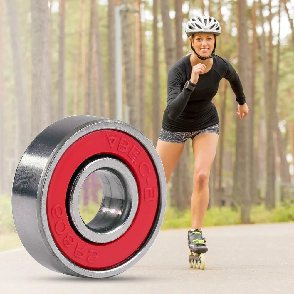 10/20pcs Ball Bearings 608RS ABEC-9 8x22x7mm Carbon Steel Miniature Bearing Skateboard Scooter Deep Groove  Roller Skate Bearing