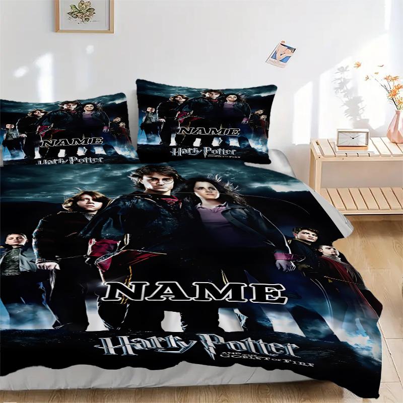 Custom Textile Magic World Bedding 3 Piece Set HD Print Duvet Cover Pillowcases for Teens Adult Bedroom Decoration