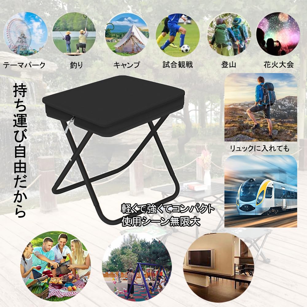 Outdoor-Stuhl Klappstuhl und Faltstuhl mit der Größe und dem Gewicht einer Tragfähigkeit einfach zu einfach zu einfach zu Japanische Anleitung enthalten