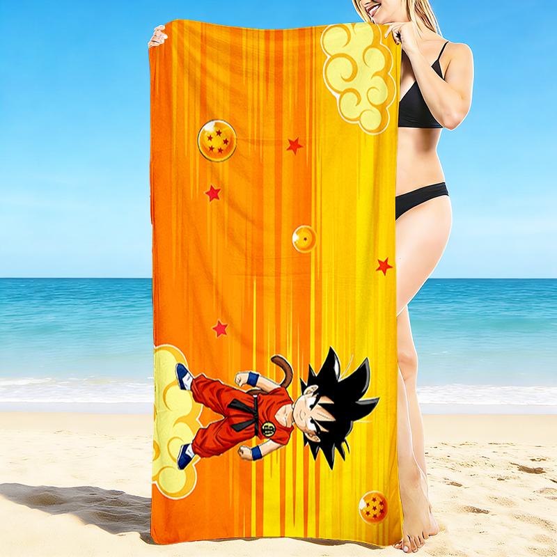 1Pc Dragon Ball Z Adventure Beach Towel Quick Dry Multiuse For Beach Pool Gym Yoga Home Travel Christmas Halloween Xmas Gift S1965