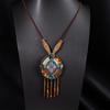 Handmade Braided Vintage Bohemia Necklace Women Nepal Jewelry Ethnic Leather Accessory