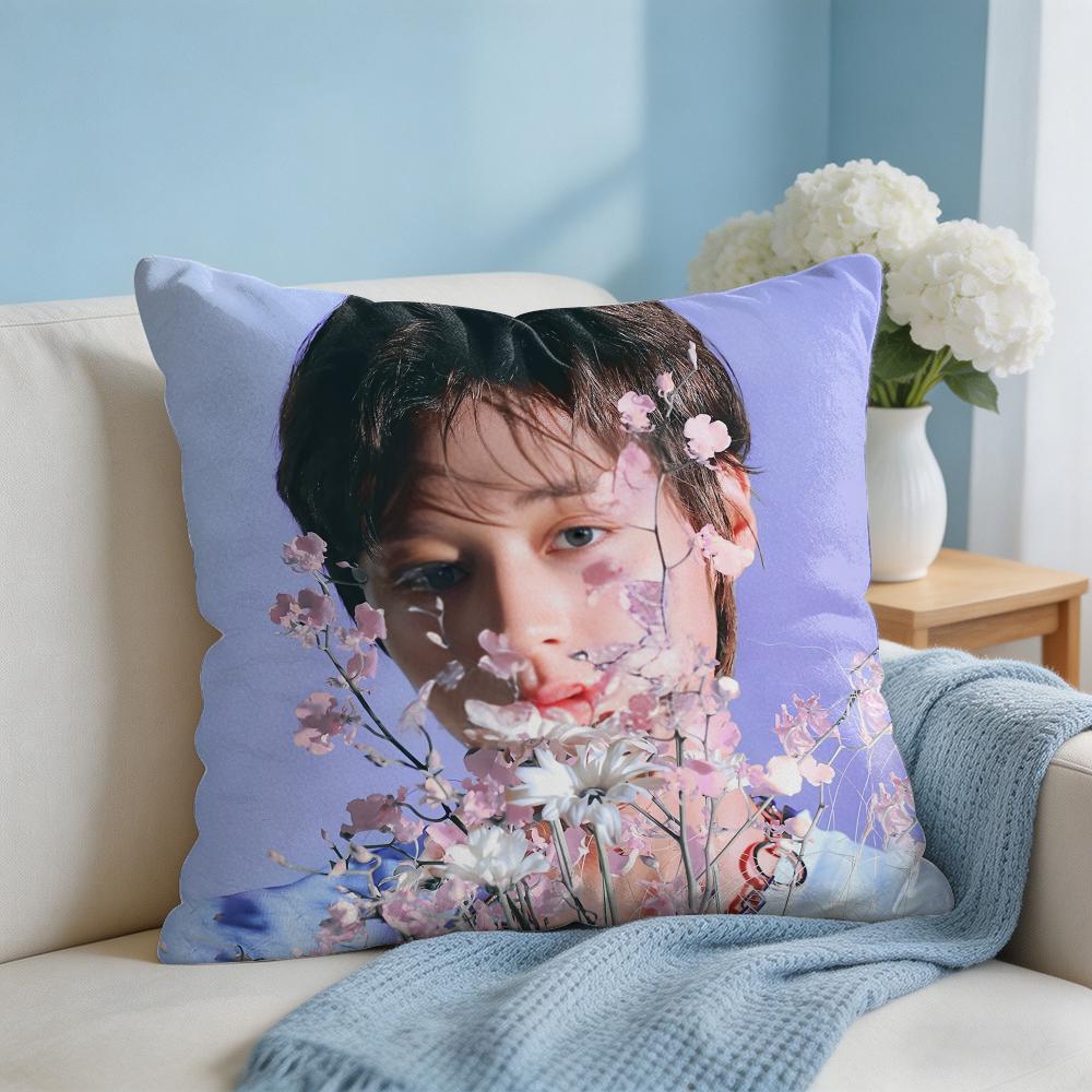 PPark JiHoon Singer Cushion Cover Square Pillow Bedroom Sofa Leisure Comfort Living Room Home Decoration X