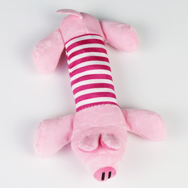 Bite-Resistant Teething Plush Dog Toy with Sound, Self-Play & Boredom Relief