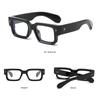 Blue-Light-Blocking Black Square Men'S Glasses Frame Optical Blue Light Reading Glasses Classic Computer Glasses Plane Mirror