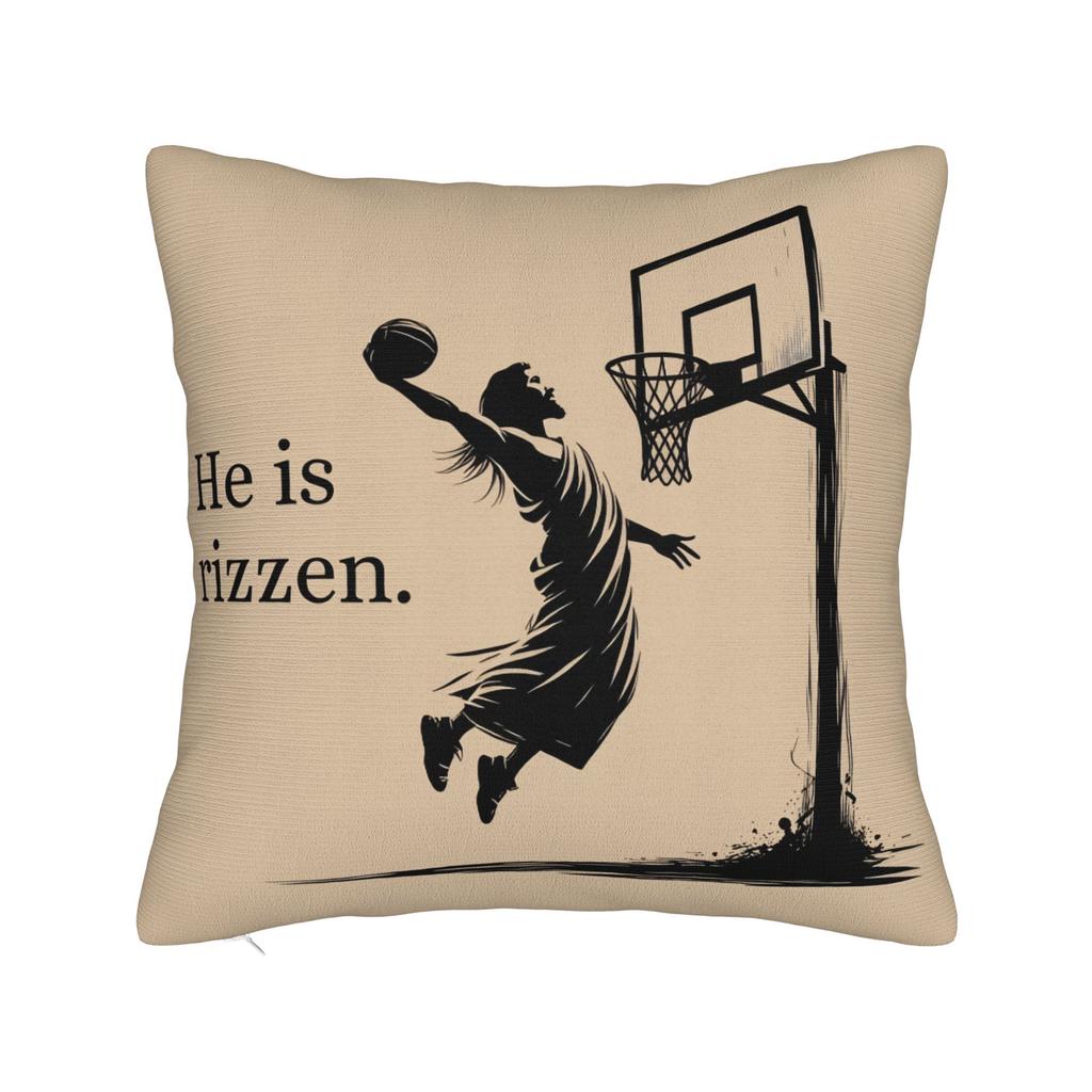 Pillow Cover He Is Risen Boho Easter Christian Jesus Vintage Pillow Case For Sofa Bedroom Home Decor Pillowcases