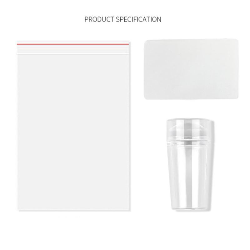 Nails Design Clear Silicone Nail Art Scraper Nails Gel Nail Polish Stamping