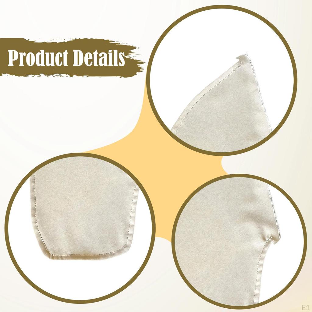 2x Sew in Side Pocket Replacement Travel Security Pouch Large Coat Inside for Sweatshirts