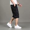 Men's Cargo Shorts Casual Summer Shorts Cotton Camouflage Print Elastic Waistband Loose Fit Lightweight Breathable Short Pants