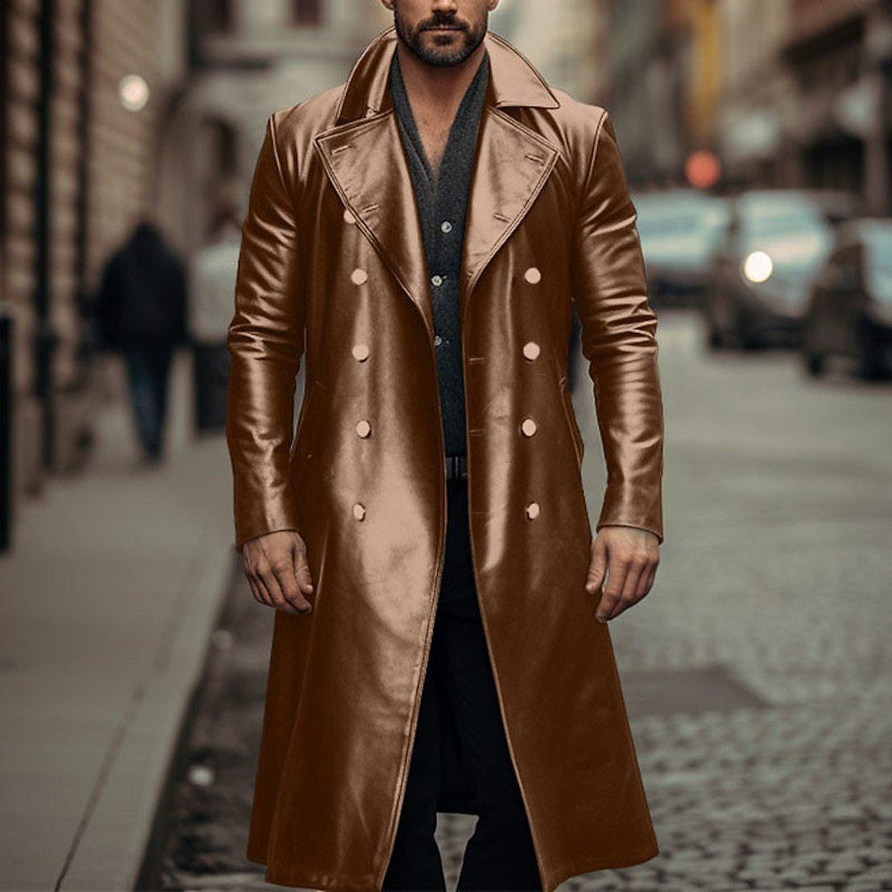 Hot Sale Autumn and Winter COSPLAY Vintage Leather Men's Medieval Jacket Men's