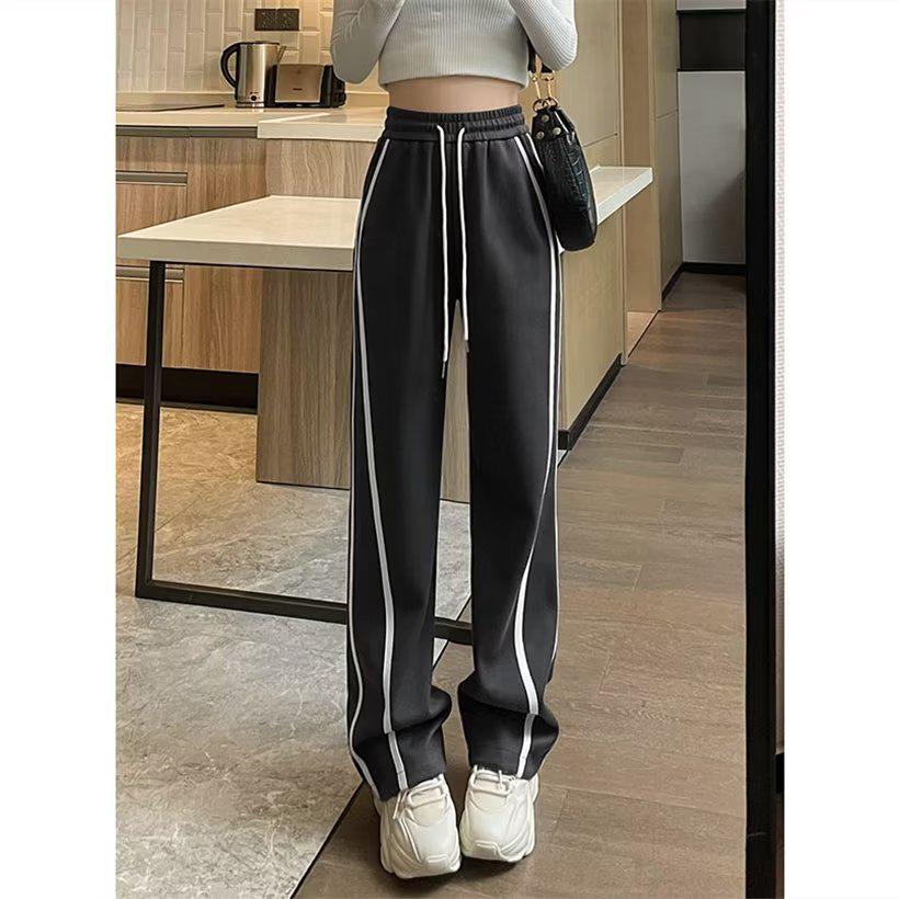 Women's Summer 2024 Wide-Leg Sweatpants: Casual, Loose, Straight-Leg Sports Pants