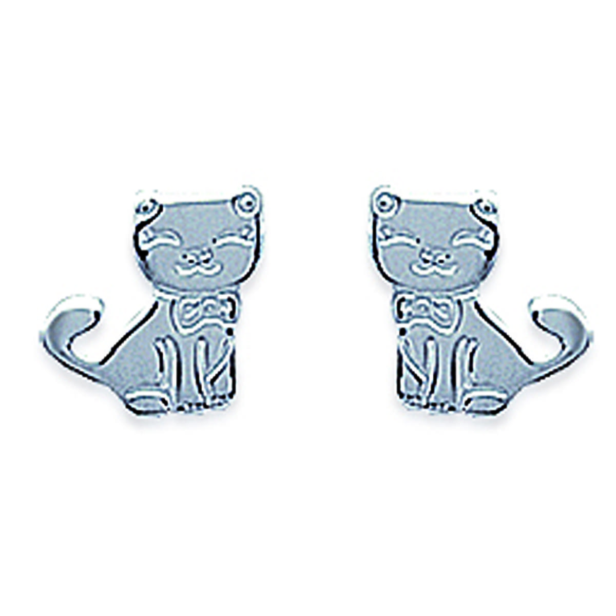 

Les Trésors De Lily [G6333] - Серебряные серьги Шатоны серебро - 8x7 мм