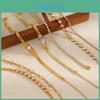 High End Stainless Steel Hand Chain With Chain Link And Love Elements For Women