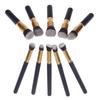 Gold and Silver Tube 10 Makeup Brush Set, Set of Brushes, Five Small Makeup Brushes Without Logo.