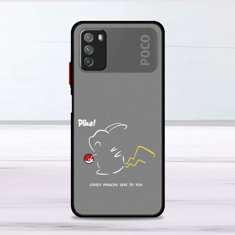 

Чехол с японским аниме «Покемон» для Xiaomi Mi Poco X3 NFC M3 11 10 12 9T 11T 10T Pro Note 10 Lite, матовые жесткие чехлы для телефонов Xiaomi Poco X3 NFC