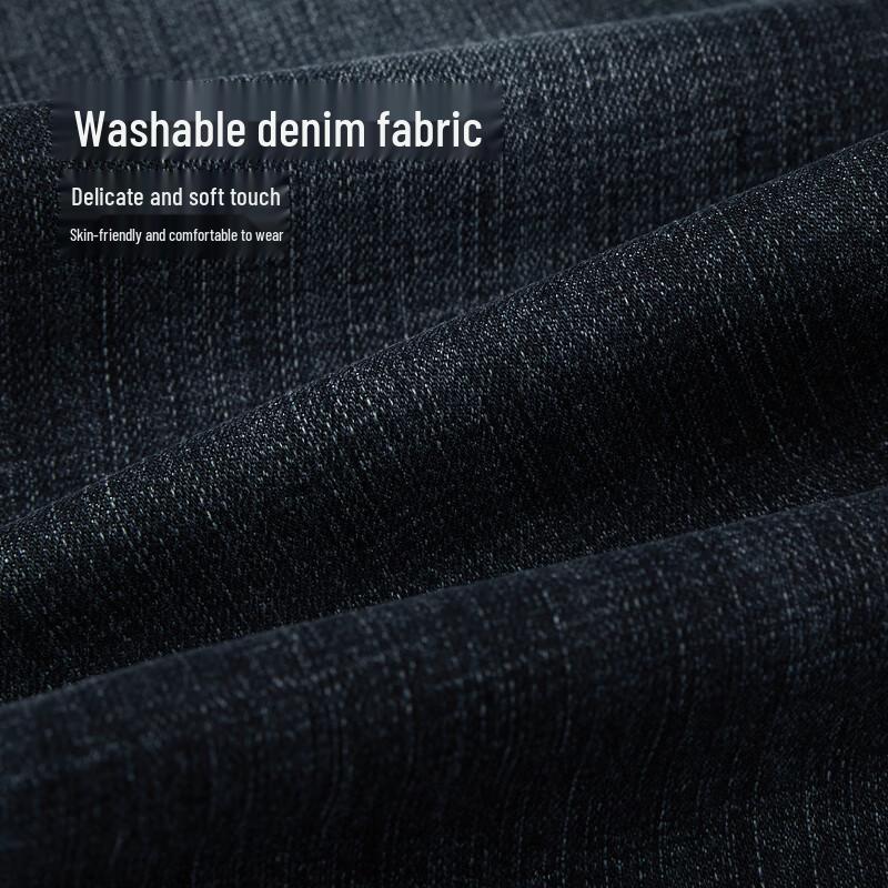 HLA Men's Classic Light Business Straight-Leg Jeans