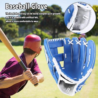 Comfortable Baseball Gloves with Adjustable Shoulder Straps for Baseball Softball Players 3 Colors