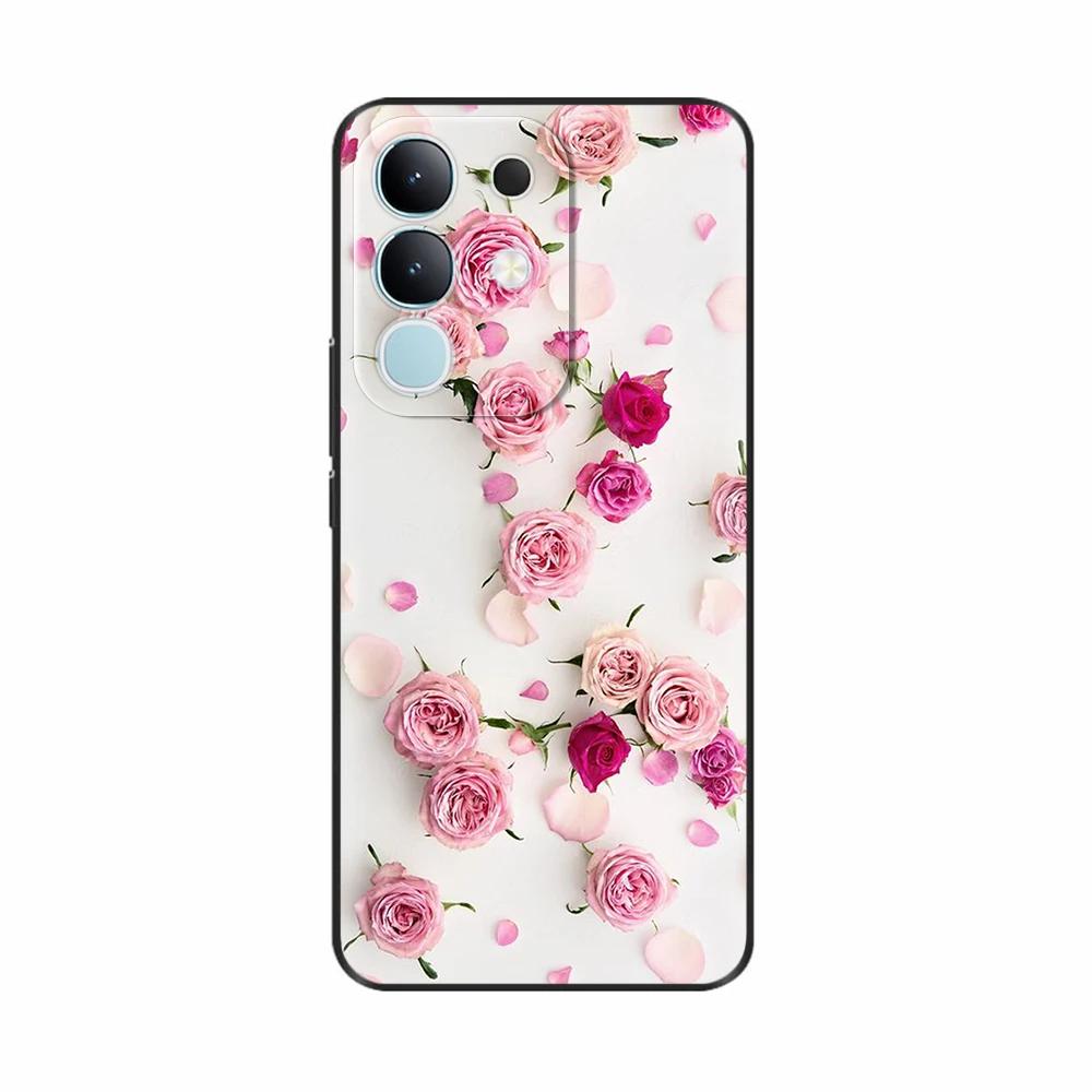 For Vivo Y29 4G Case Luxury Painted Back Cover Soft Silicone Phone Cases For Vivo Y29 4G Case Y 29 Shockproof Coque Bags Fundas