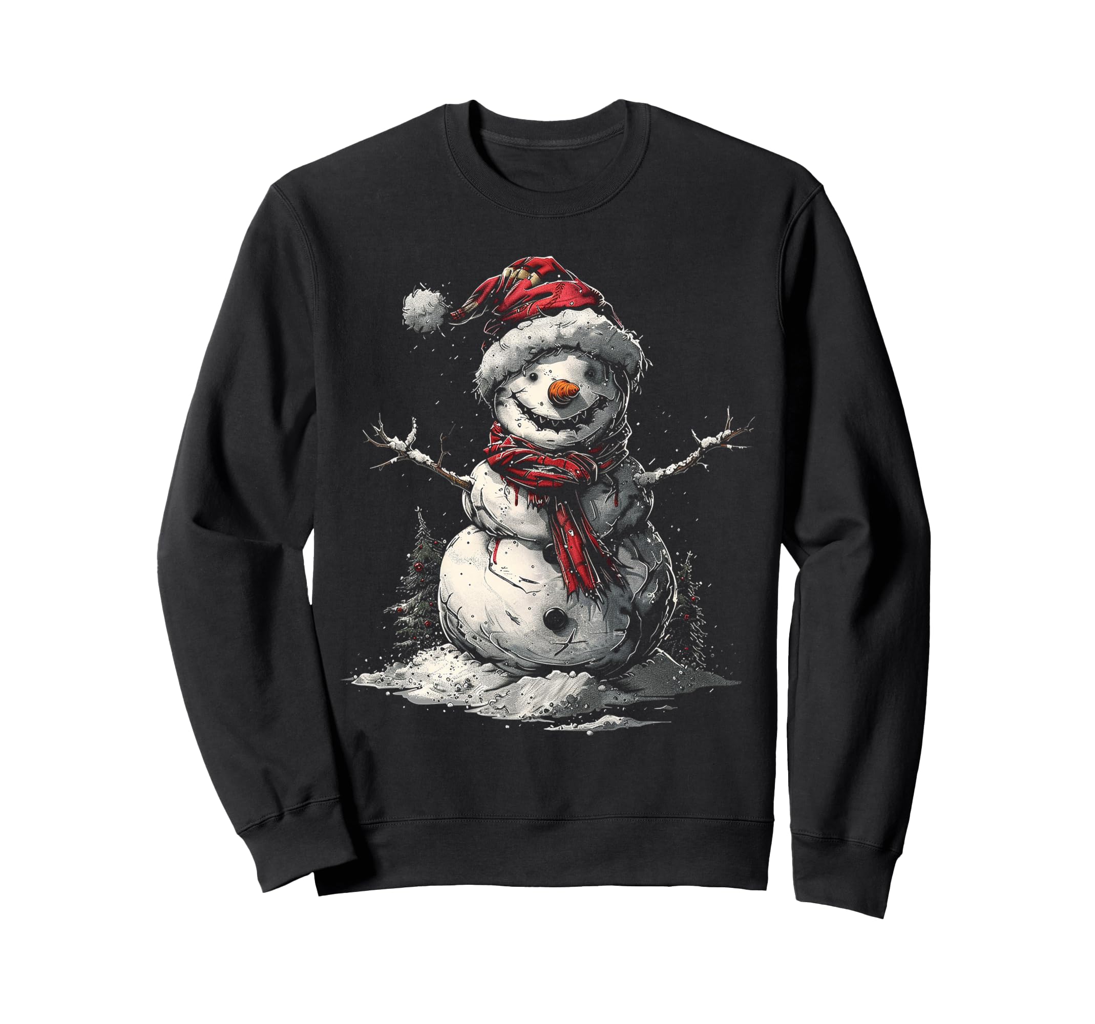 

Snowman Christmas motif artwork family snowman sweatshirt X-Mas чёрный