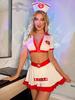 European & American Sexy Lingerie & Erotic Nurse Uniform Set for Women