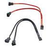 5-1PCS 4 Pin Y Splitter Cable 4 Pin PWM Female To 3/4 Pin Computer Motherboard CPU Fan PC Case Fan Extension Adapter Cable