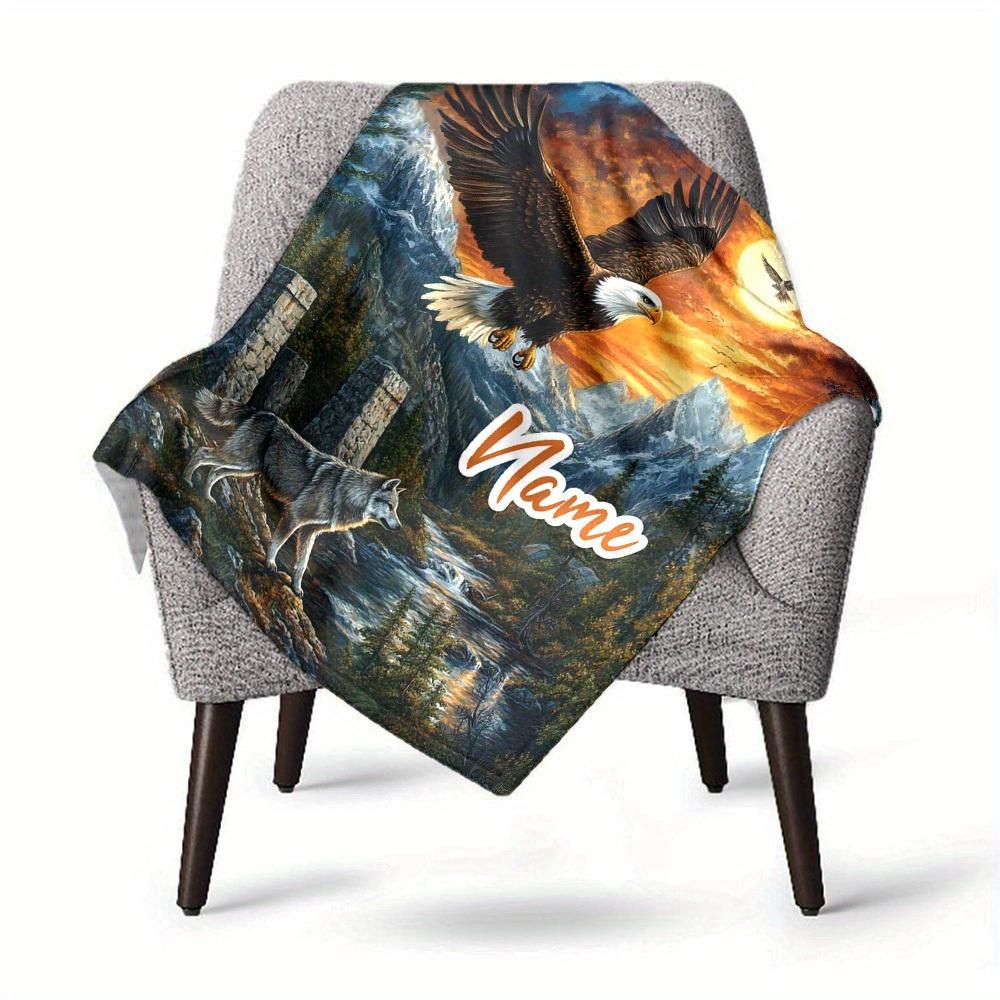 Home Customize Your Name Blankets Comfortable Soft Lightweight Allseason Multipurpose Blanket For Picnics Sofas Offices Beds Living Rooms Perfect Gift