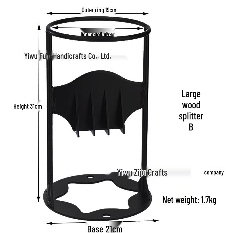 Portable Firewood Splitter: Efficient Manual Wood Separator for Outdoor and Household Use