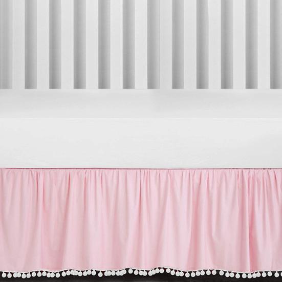 Plyšová koule Volánková sukně do postýlky Batole Nastavitelné Elastické Povlečení Postýlka Volánková sukně do postýlky Chlapci Dívčí Přikrývka