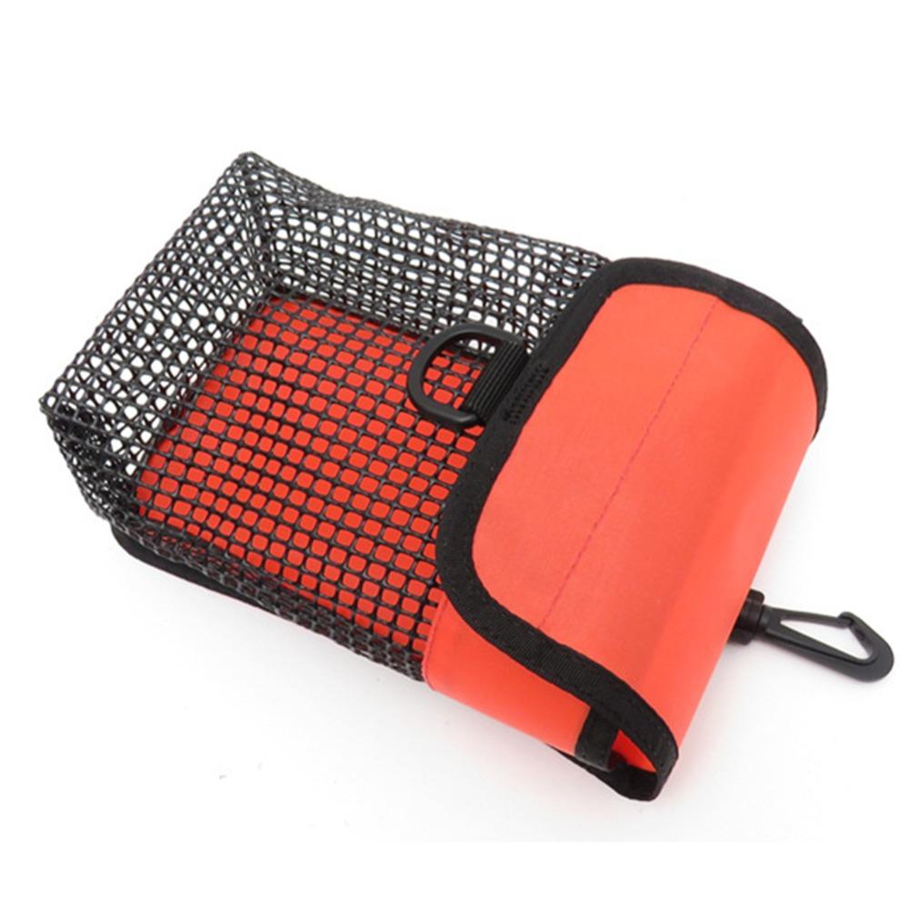 Nylon Heavy Duty Mesh Bag 20x13x7.3cm Scuba Dive Reel Snap New Diving Line Wheel Bag