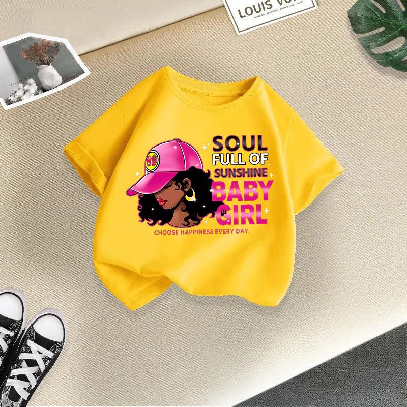 Tween Kleidung für Mädchen Niedliches grafisches Kurzarmshirt für Mädchen Weiche Kleinkind Sommerkleidung Mädchen Größe 4-14 Jahre Kleidung Mädchen Tops