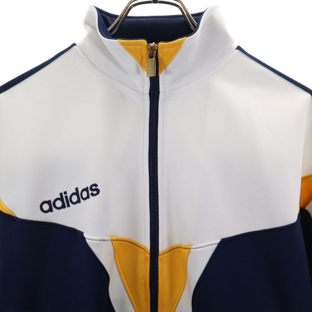 Adidas 80. léta Stará tepláková bunda L Námořnická modř Descente dres Pánská Použitá