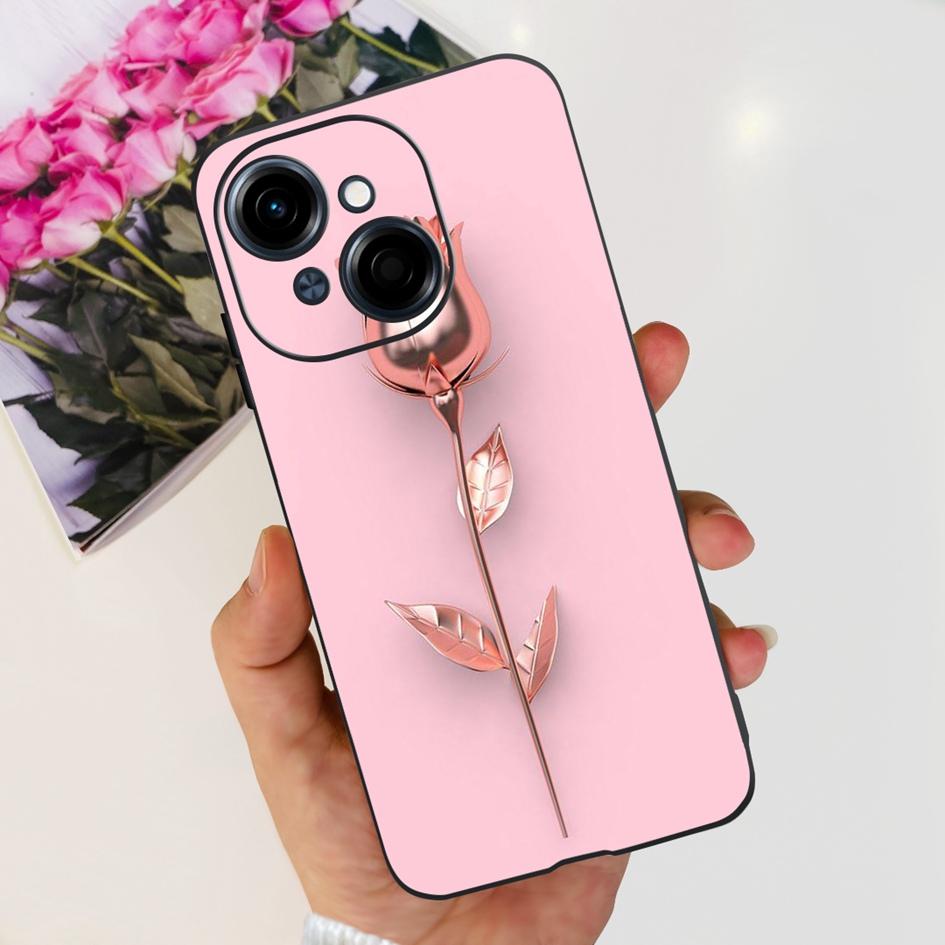 For Phone Case Tecno Spark Go 1 Cover 2024 Popular Flower Soft Silicone Back Protective Cover For Tecno Spark Go 2025 Pop 9 Etui