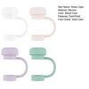 4Pcs Silicone Straw Caps 10mm Straw Dust Cover for Sports Bottle Solid Color Straw Toppers for Tumblers