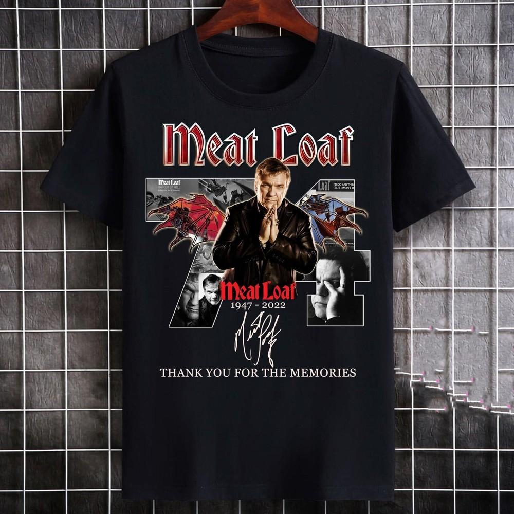 

Vtg Meat Loaf Thank You For Memories Cotton Black Full Size Unisex Shirt SE108 Unisex T-Shirt XXXL