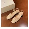 Sheepskin~ Grape Mother French Hollow Woven Sandals Women's Summer Wear Light Mouth Thick Heel Bag Head Empty Roman Shoes