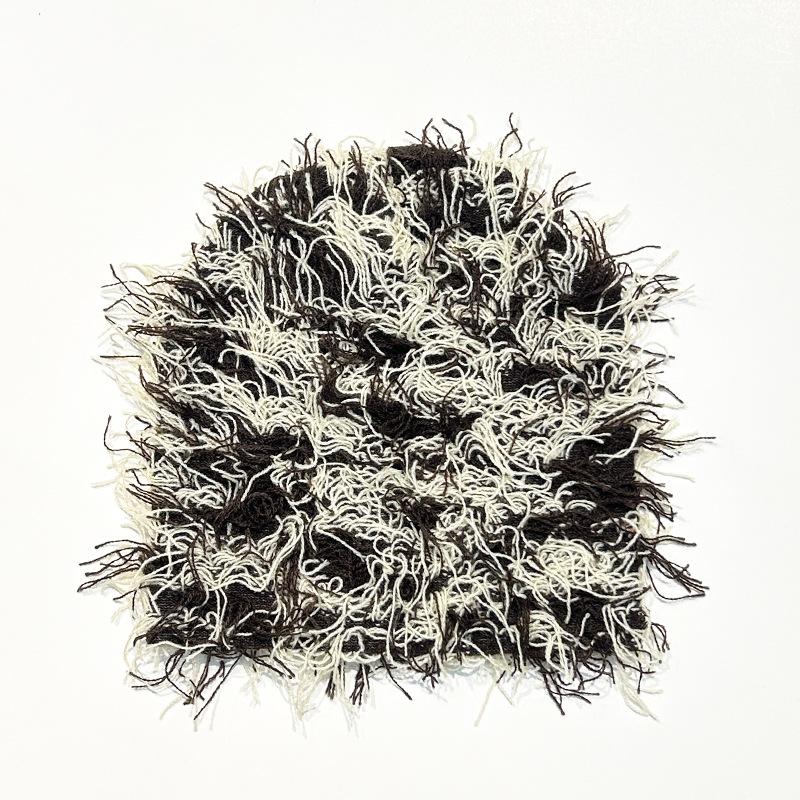 

Балаклава шапка бини для мужчин открытый флис камуфляж пушистый лыжная шапка зимняя теплая состаренная вязаная хип-хоп шапка