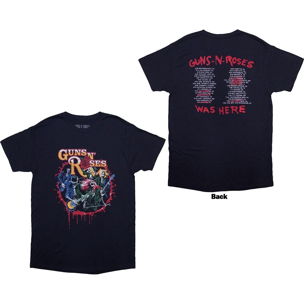 Guns N Roses Was Here T-Shirt Blue New XXXL