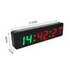 LED Digital Fitness Timer Clock 6 Digit Rechargeable HIIT Countdown Stopwatch for Home Training Room