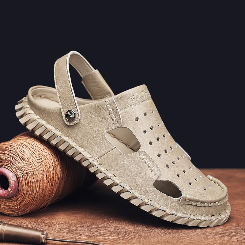 FashionSandals for Men Casual Hole Shoes Lightweight Non-slip Breathable Flats Outdoor Sports Beach Basic Sandals New In 2024 Summer