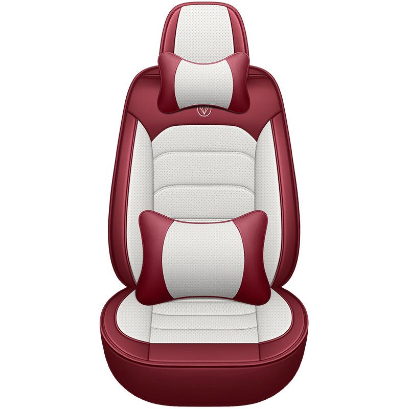 Diamond Series Nappa Leather Full Wrap Car Seat Cover - Sporty Universal Fit Seat Cushion.