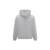 Reebok Logo Print Hoodie With Drawstring and Long Sleeves Unisex Hoodie Mélange-Gray 23FRC351UGG4