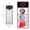 HEENOOR Double-Walled Borosilicate Glass Tea Tumbler
