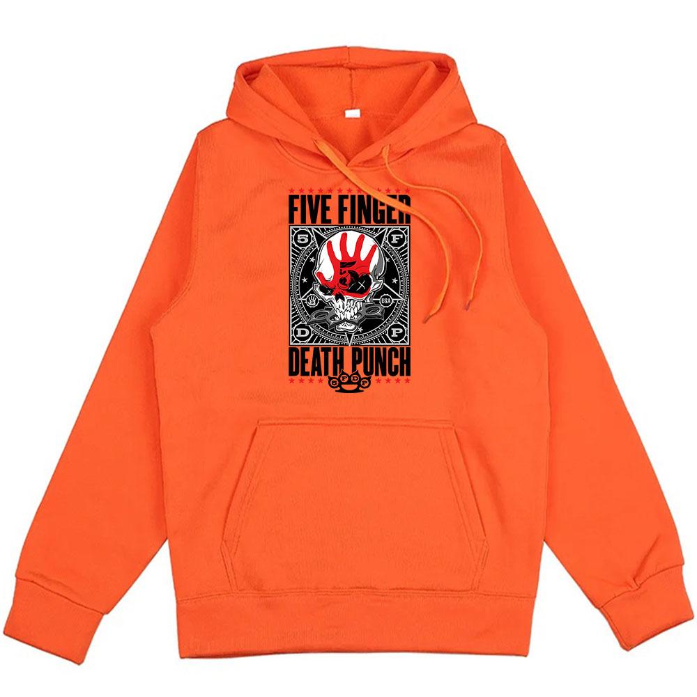 Heavy Metal Band 5FDP Hoodies Five Finger Death Punch Streetwear Unisex Winter Warm Sweatshirts Sudaderas Hombre Men Top
