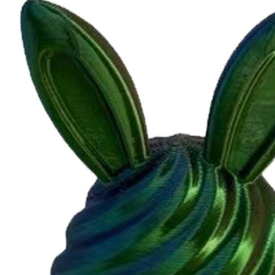 3D Printed Easter Egg with Mini Bunny Inside Spiral Bunny Egg Fidget Toy for Home Office Decor Easter Basket Stuffers for Kids Adults