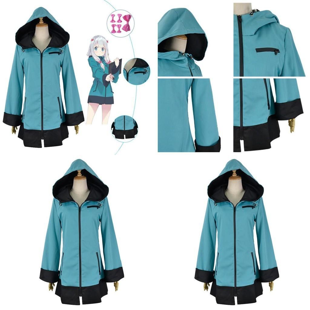 Eromanga Sensei Izumi Sagiri Zipper Costume Cosplay Hoodie Coat For Halloween And Parties