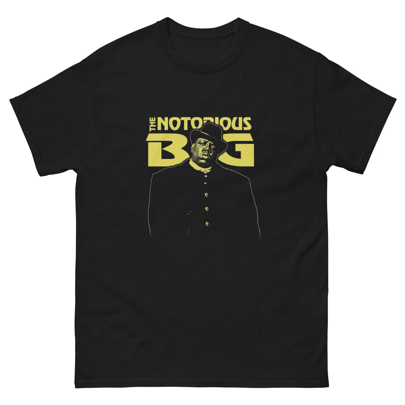 Notorious BIG Biggie Smalls Yellow Hip Hop Rap Vintage Graphic Tee Shirt L