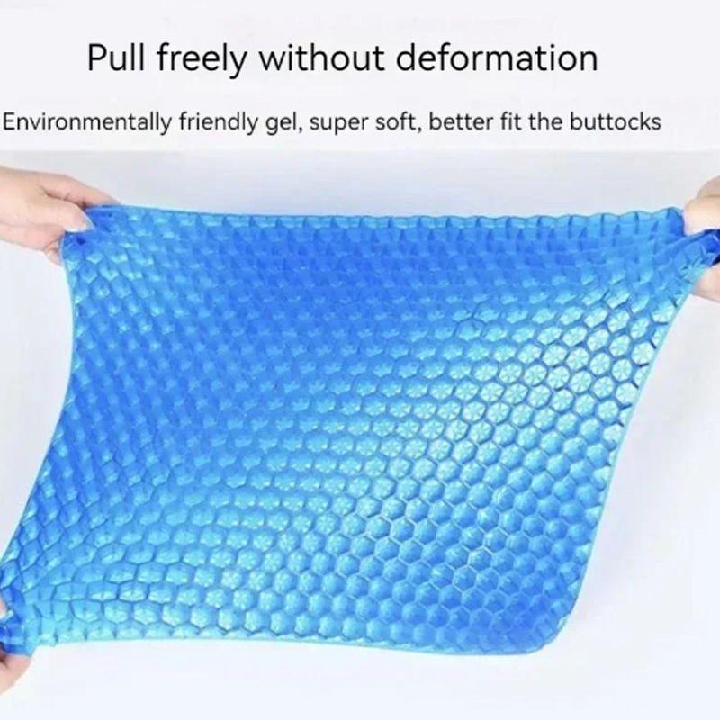 Gel Seat Cushion Honeycomb Breathable Automotive Summer Decompression Pad for Back Tailbone Pain Home Office Wheelchair